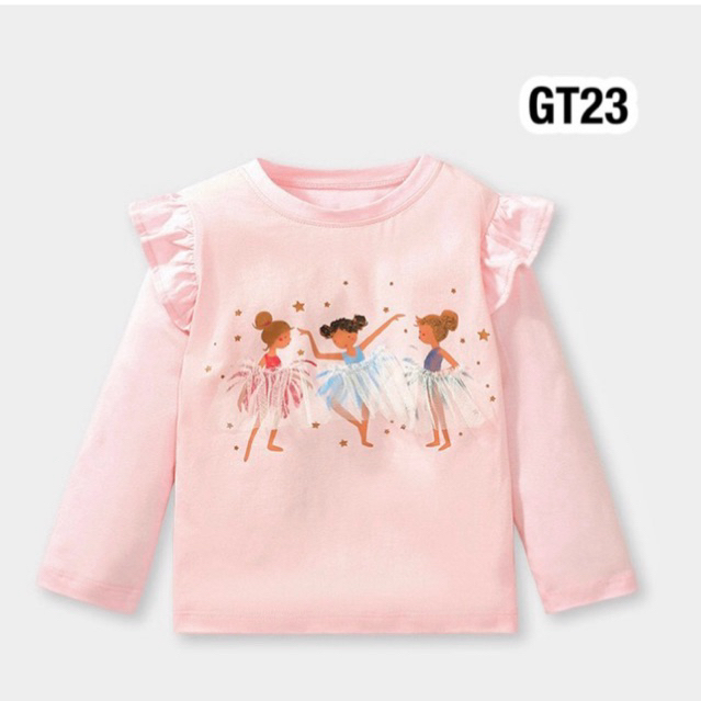 พร้อมส่งจากไทย เสื้อยืดเด็กผู้หญิง น่ารัก คุณภาพดี ราคาถูก GT23