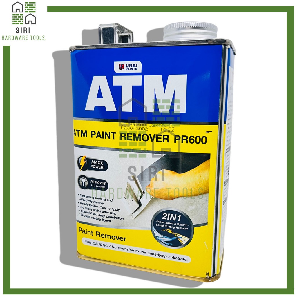 น้ำยาลอกสี ATM ขนาด 1kg. ใช้ลอกสีเก่า ทุกประเภท จากพื้น โลหะ ปูน ไม้ กระป๋องใหญ่ ลอกสี