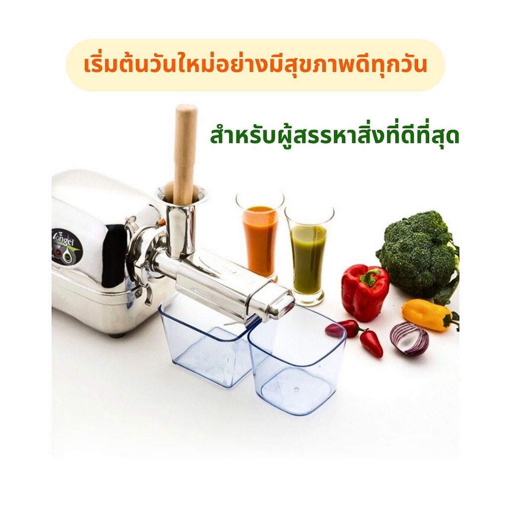 Angel Juicerเครื่องคั้นน้ำผักผลไม้แยกกากชนิดสกัดเย็น