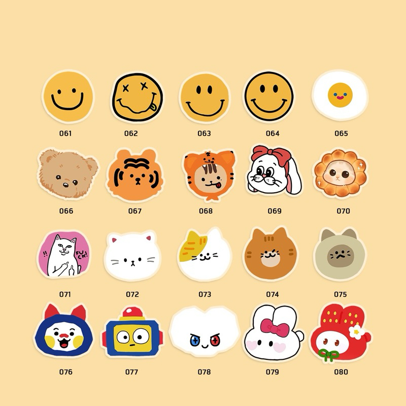 Griptok/popsocket ที่ตั้งจับมือถือ พร้อมส่ง ลาย061-080