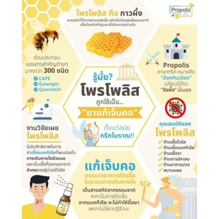 Propoliz​ Spray​ สเปรย์​โพรโพลิซ จากธรรมชาติ​ สำหรับช่องปากและลำคอ