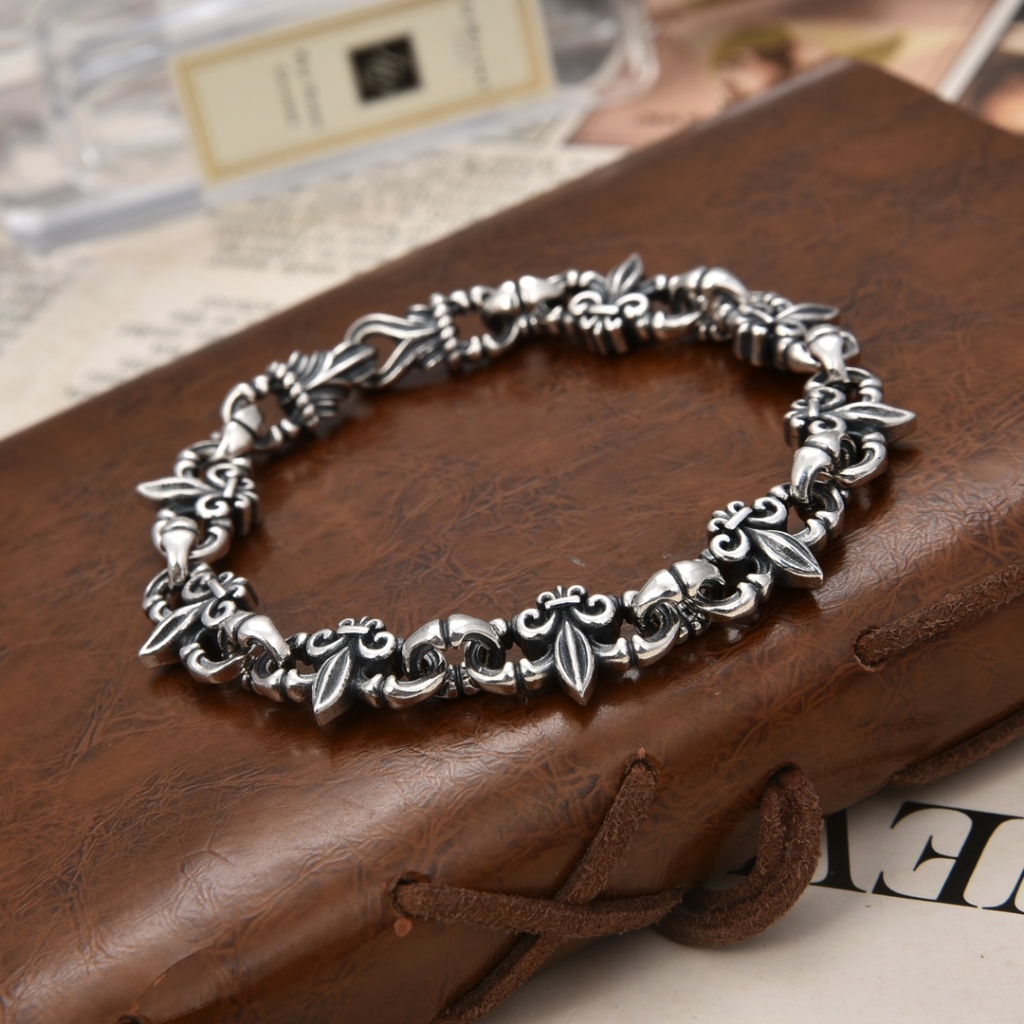สร้อยข้อมือเงินแท้ 925 ทรงสมอเรือ Seiko อเนกประสงค์ย้อนยุคสไตล์เดียวกันสำหรับผู้ชายและผู้หญิง