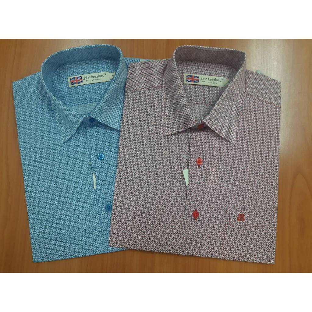 John Langford เสื้อเชิ้ตแขนสั้น รุ่น 015-091 (มีให้เลือก 3 สี)