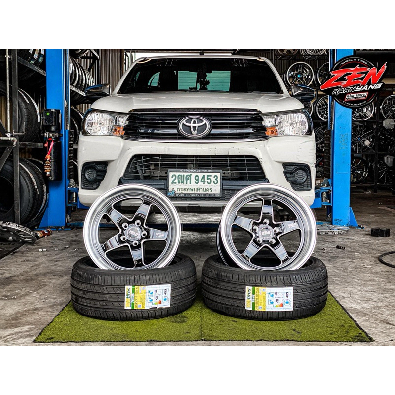 ล้อแม็กซ์ พร้อมยาง 1คู่ WELD ขอบ18“งานM-MAXX 5/114.3 กว้าง8.5 +ยางไทย 245/45R18 TBB Tires