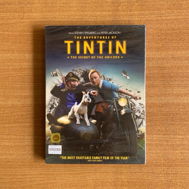 DVD : The Adventures of Tintin (2011) การผจญภัยของตินติน [มือ 1 ปกสวม] Steven Spielberg ดีวีดี หนัง แผ่นแท้ ตรงปก