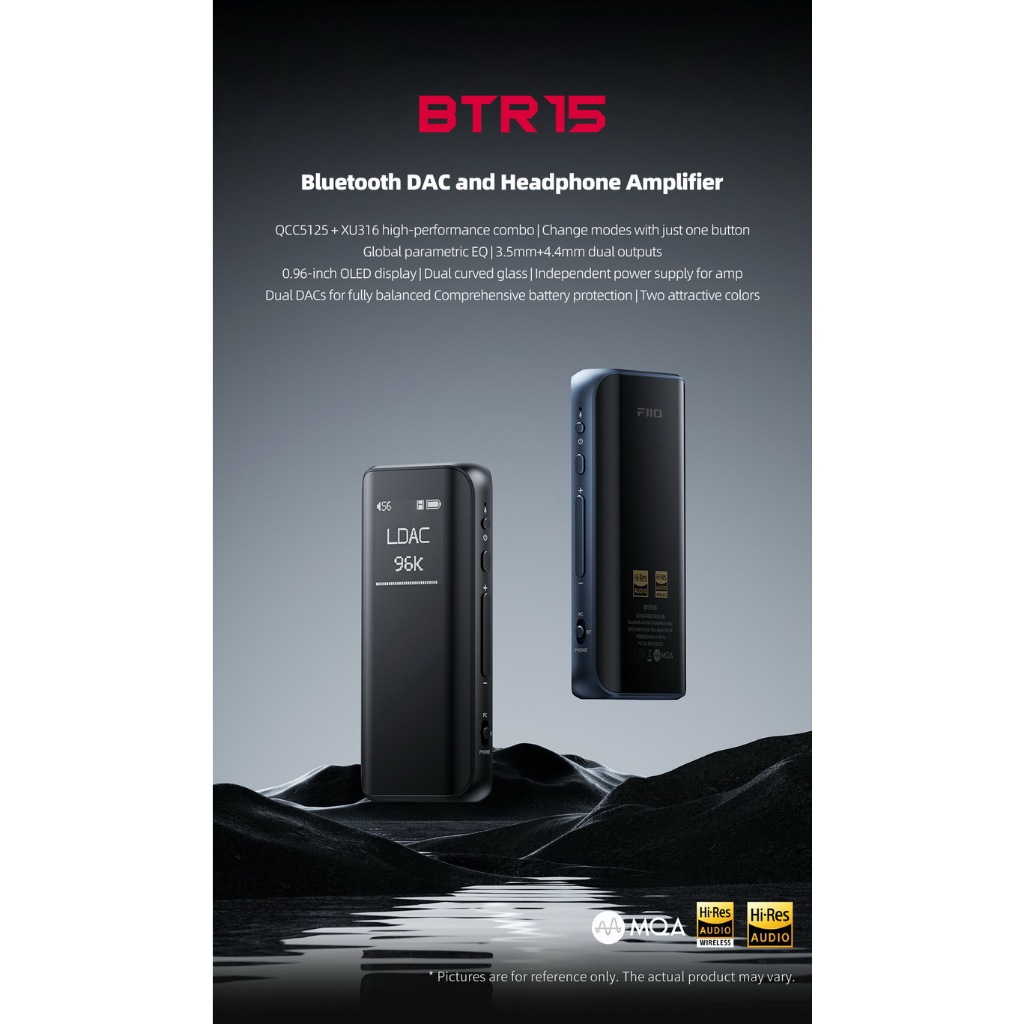 FiiO BTR15  DAC AMP ไร้สาย รองรับ MQA , USB Dac , Hires , Hires Wireless ประกันศูนย์ไทย ราคา ถูกที่สุด ดีลบีเคเค แกลเลอรีภาพที่ 2