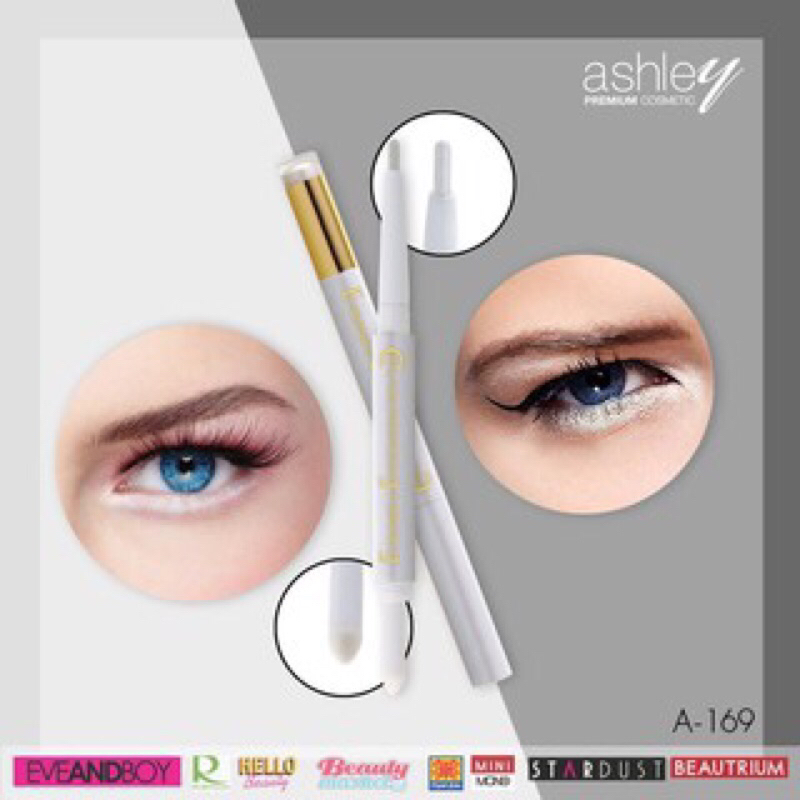 ของแท้พร้อมส่ง💯 Ashley Eyeliner&Eyeshadow; Pen อายไลเนอร์ A169
