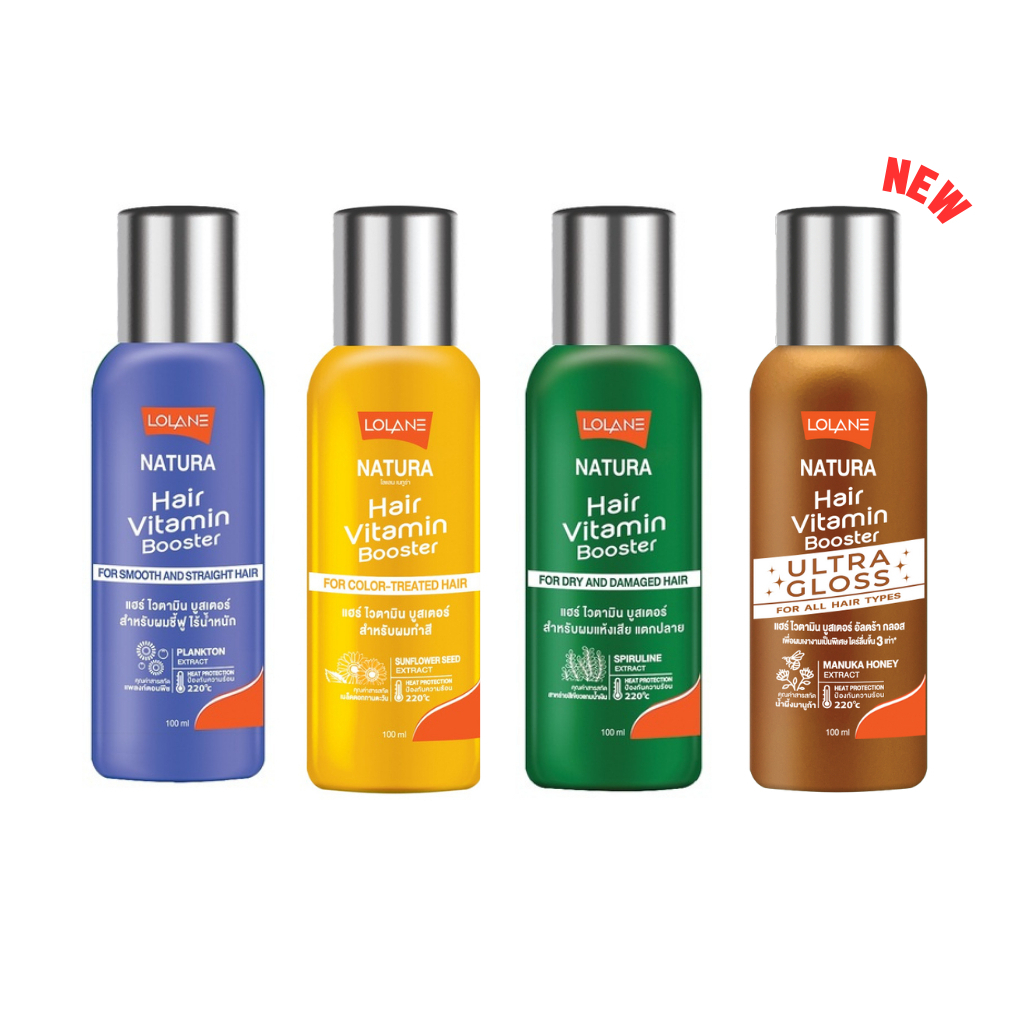 Lolane Natura Hair Vitamin Booster โลแลน แฮร์ ไวตามิน บูสเตอร์ 100 ml. (มี 4 สูตรให้เลือก)