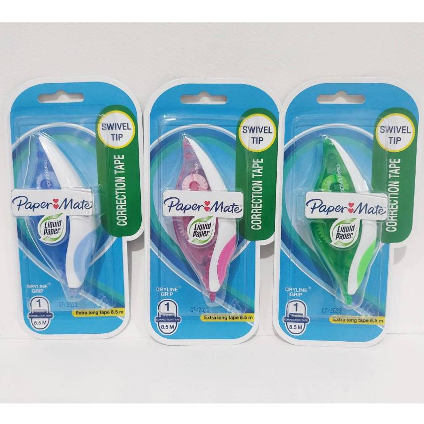 (โค้ดDETSEP50ลด50%) เทปลบคำผิด Paper mate รุ่น DRYLINE GRIP 2019576 ( 1 อัน)