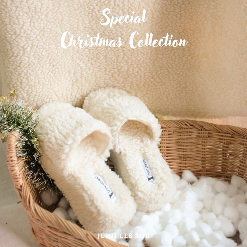 New arrival Christmas collection รองเท้าขนแกะ รุ่น Fur คริสต์มาสคอลเลคชั่นใส่หน้าหนาว/ปีใหม่ JUDII LES SHU