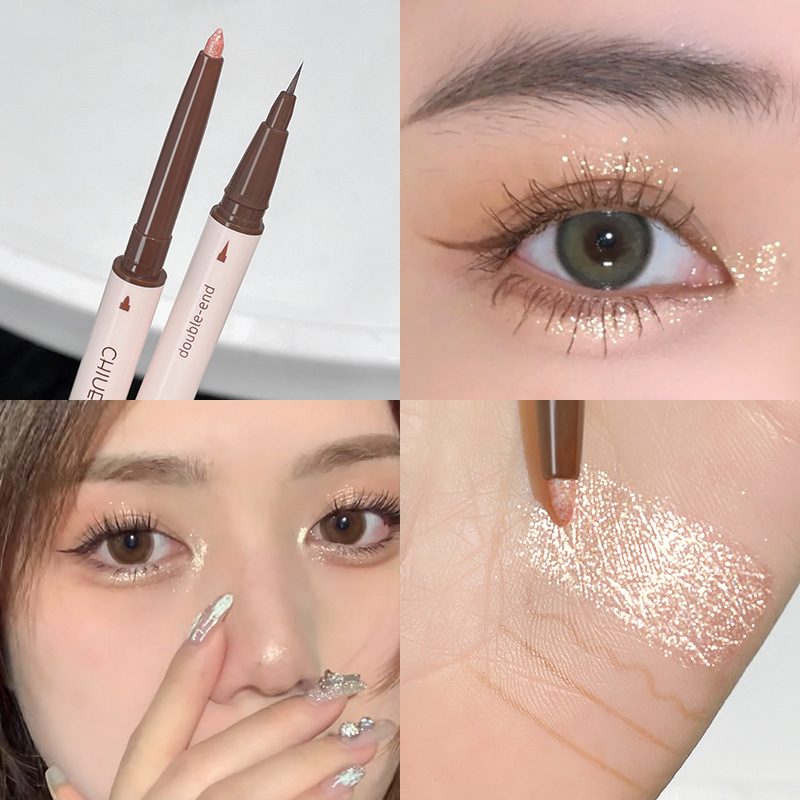 bobeni ปากกาอายไลเนอร์+อินไลเนอร์ 2 in 1 กรีดตา เขียนใต้ดอลลี่อาย เนื้อดี ติดทน กันน้ำ -8904