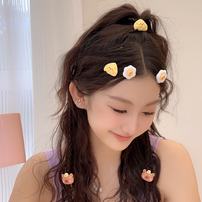 ในไทย🎀1 บาทกิ๊บติดผม หน้าม้าคลิปด้านข้าง น่ารักลายการ์ตูน รูปปากเป็ด สไตล์ญี่ปุ่น และเกาหลี เด็กนักเรียนสำหรับผู้หญิง - รูปที่ 3