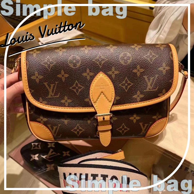 🍑หลุยส์วิตตอง Louis Vuitton Diane Bag Shoulder bag สุภาพสตรี/กระเป๋าสะพายไหล่/กระเป๋ารุ่น