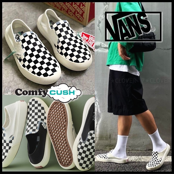 🇰🇷VANS ComfyCush One CHECKERBOARD  VN0A45J57Z2  รองเท้า ผ้าใบ VANS ชาย หญิง พรีออเดอร์ - preorderoppa