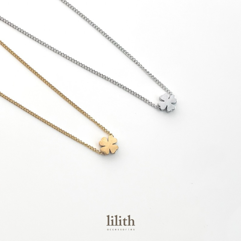 Lilith - Four leaf clover Necklace สร้อยคอ จี้ใบโคลเวอร์