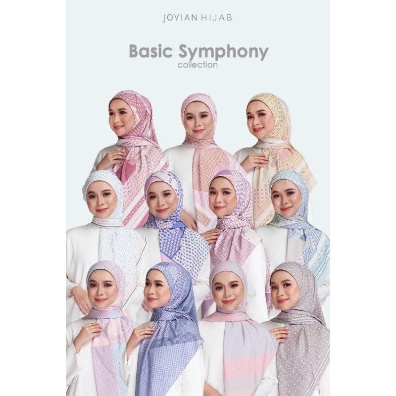 Jovian Hijab | Print Symphony Basic Square Shawl แบรนด์นำเข้าจากมาเลเซีย