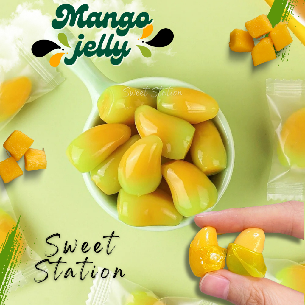 เยลลี่มะม่วง Mango Jelly เยลลี่ปอกเปลือก (แพ็ก100-500กรัม) เยลลี่ผลไม้ เยลลี่ เคี้ยวหนึบ นุ่มอร่อย ขนมกินเล่น ขนมเด็ก - รูปที่ 5