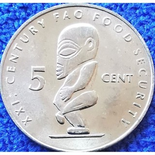 เหรียญ​กุ๊กไอแลนด์​ Cook​ Islands, 5 Cent​s, (รุ่น​FAO, ยุค​…