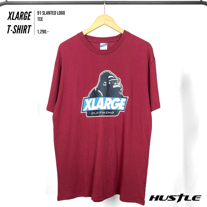 [Hustle.store]เสื้อยืด XLarge 91 Slanted Logo T-Shirt มือ1ของแท้พร้อมส่ง‼️‼️‼️‼️‼️‼️‼️‼️