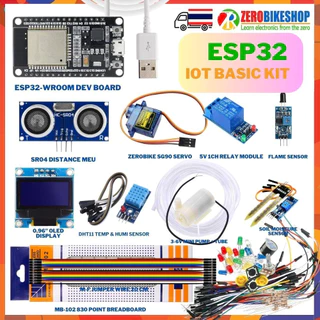 ชุดเรียนรู้ ESP32 ESP-32S IOT Development Board internet of things พร้อมอุปกรณ์เสริม by ZEROBIKE