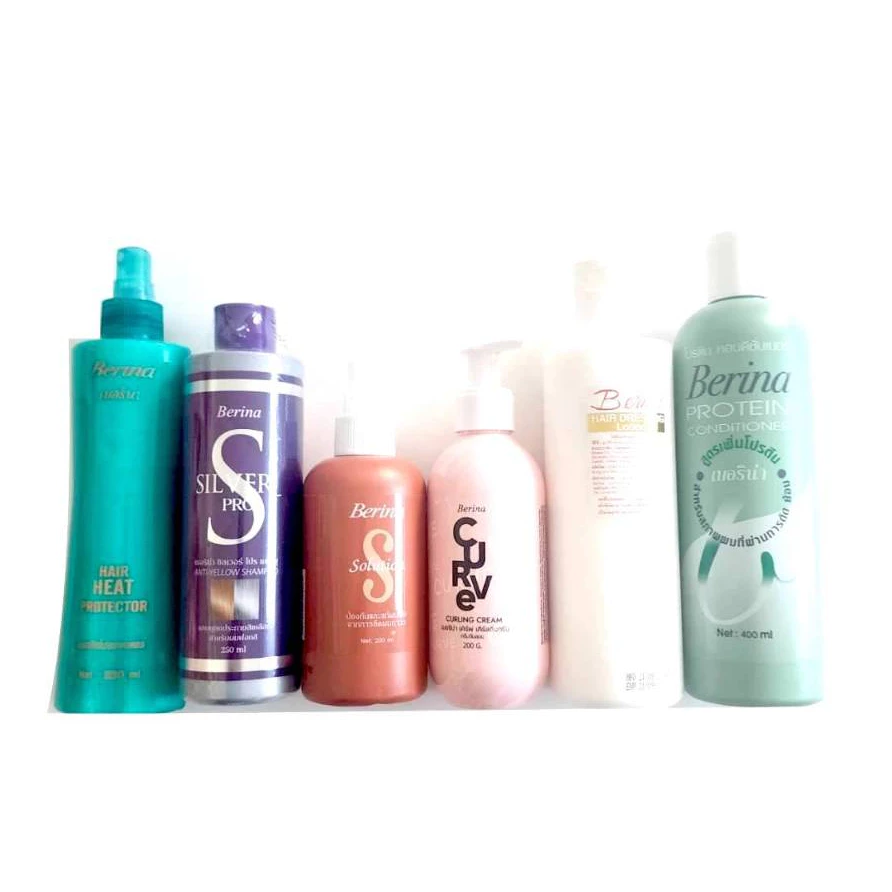 เบอริน่า ครีมจับลอน จัดแต่งทรงผม กันร้อน บำรุงผม ผสมเคมี berina hair dressing lotion