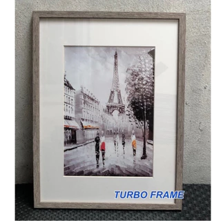 กรอบรูปโมเดิร์น+เม้าสำหรับภาพ 10x15”,10x12”, A4 ,8x12”,8x10”,6x8”, A5 เพื่อให้ภาพดูเด่น พร้อมกระจก+ขาตั้ง