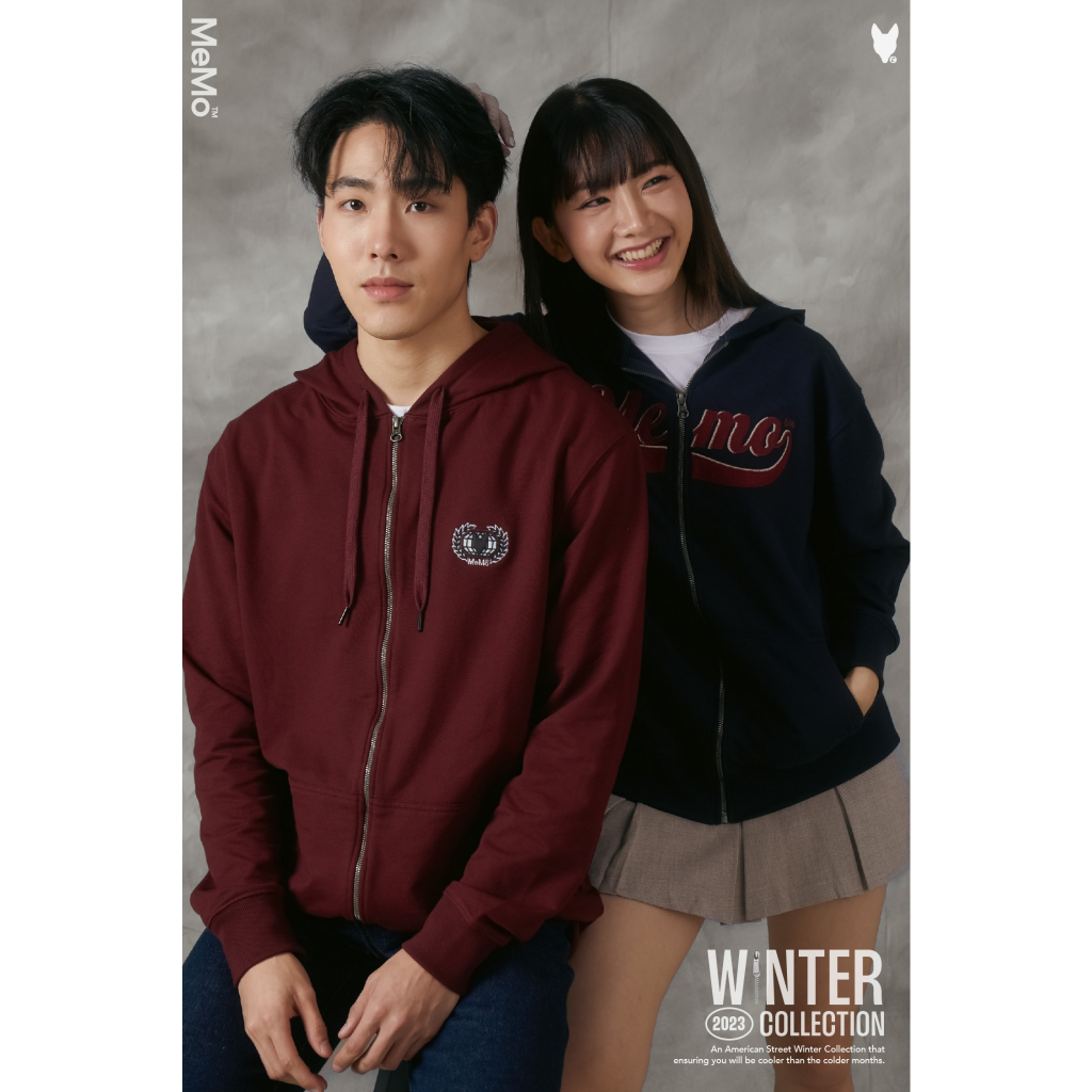AEIOU Winter แจ็คเก็ต Jacket Hood แบรนด์ Memo รุ่น Diamond สินค้าลิขสิทธิ์แท้