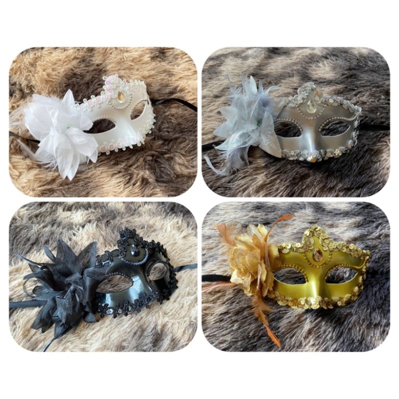 (ร้านไทย)​หน้ากากแฟนซีครึ่งหน้า ใส่ในงานปาร์ตี้​ Fancy masks.