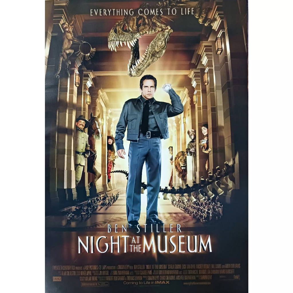 โปสเตอร์ Night at the Museum คืนมหัศจรรย์ พิพิธภัณฑ์มันส์ทะลุโลก หนัง Movie รูป ภาพ ติดผนัง สวยๆ pos
