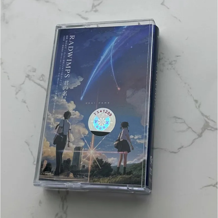 เทปคาสเซ็ท Your Name. อัลบั้มเพลงประกอบ RADWIMPS ใหม่ยังไม่ได้เปิด