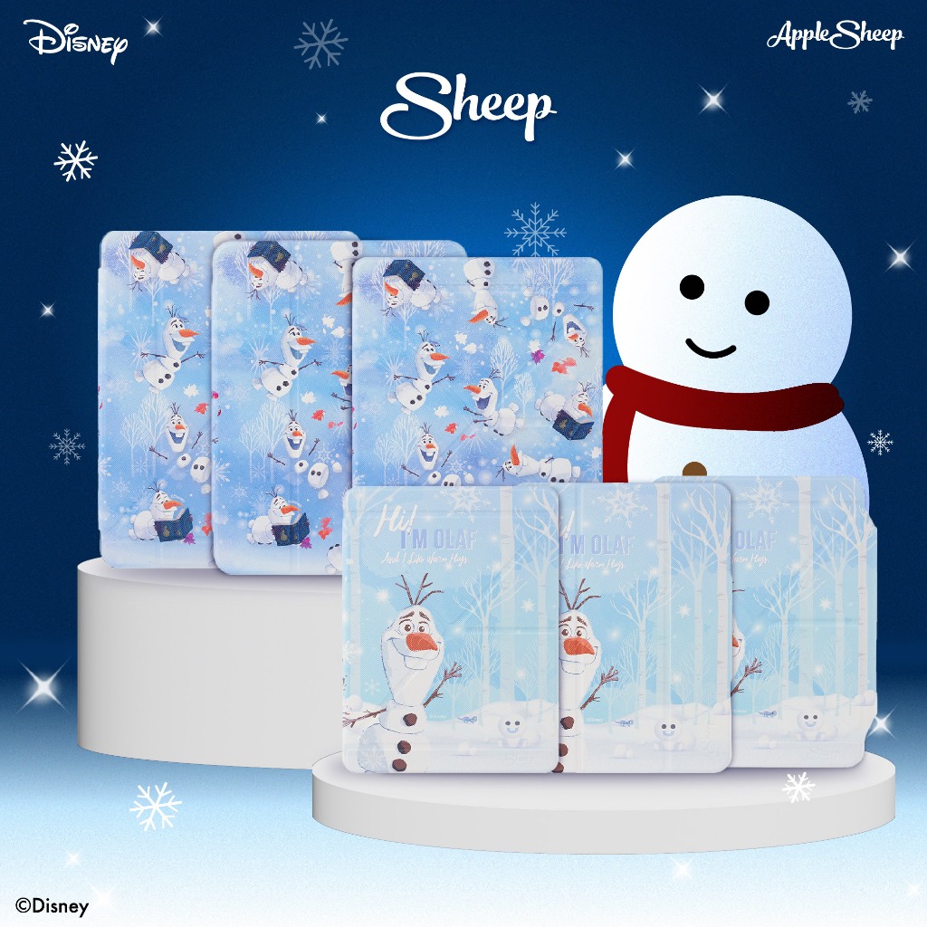 [Disney Olaf Collection] เคสสำหรับไอแพดลาย Olaf รวมรุ่น People / Origami /Trifold Gen10 10.9นิ้ว /Pro 11 M1-M2 / Air 4-6