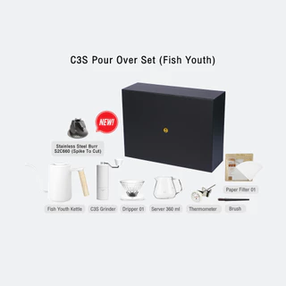 (NEW) TIMEMORE ชุดดริปกาแฟ C3S Pour Over Set (Fish Youth)