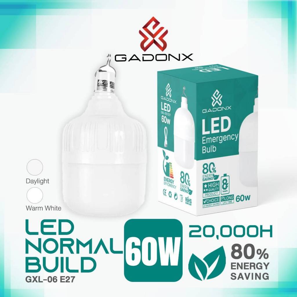หลอดไฟแขวน LED Emergency BULB GADONX # GXL-012 (60W)