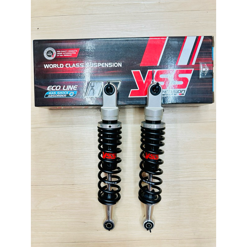 โช๊ค YSS แท้ รุ่น E-SERIES สี BLACK-BLACK สีดำ ใส่ HONDAรุ่น WAVE110 i LED ปี2021-24 Wave 125 LED ปี 2023 ความสูง330mm