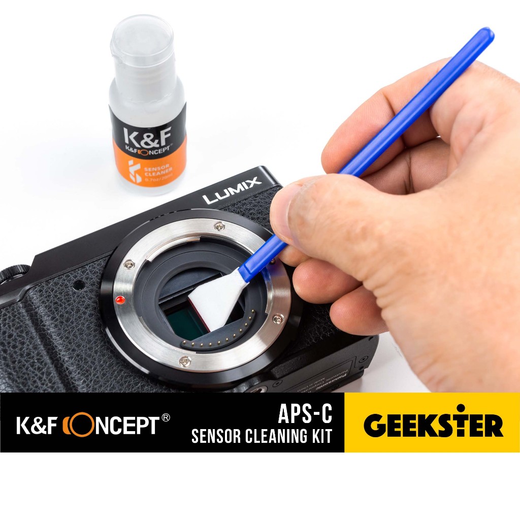 ชุดทำความสะอาดเซ็นเซอร์กล้อง K&F APS-C Sensor Cleaning Swab Kit 10ชิ้น ( ไม้ปาด ทำความสะอาด เซ็นเซอร์ )