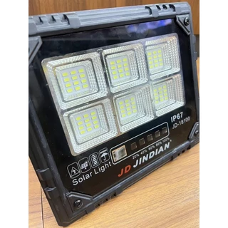 JD ของแท้100% โคมไฟโซล่าเซลล์ รุ่นใหม่! 100W 200W 300W 500W สปอร์ตไลท์ ไฟโซล่าเซลล์ โคมไฟ พลังงานแสงอาทิตย์