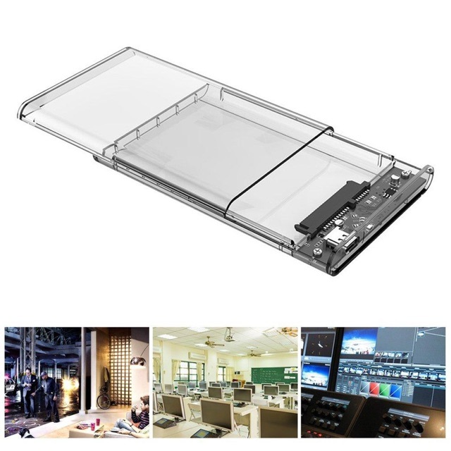 [จัดส่งในพื้นที่] กล่องใส่ HDD แบบใส Harddisk SSD 2.5 inch USB3.0 แรง Hard Drive Enclosure 2139U3 (ไม่รวม HDD)
