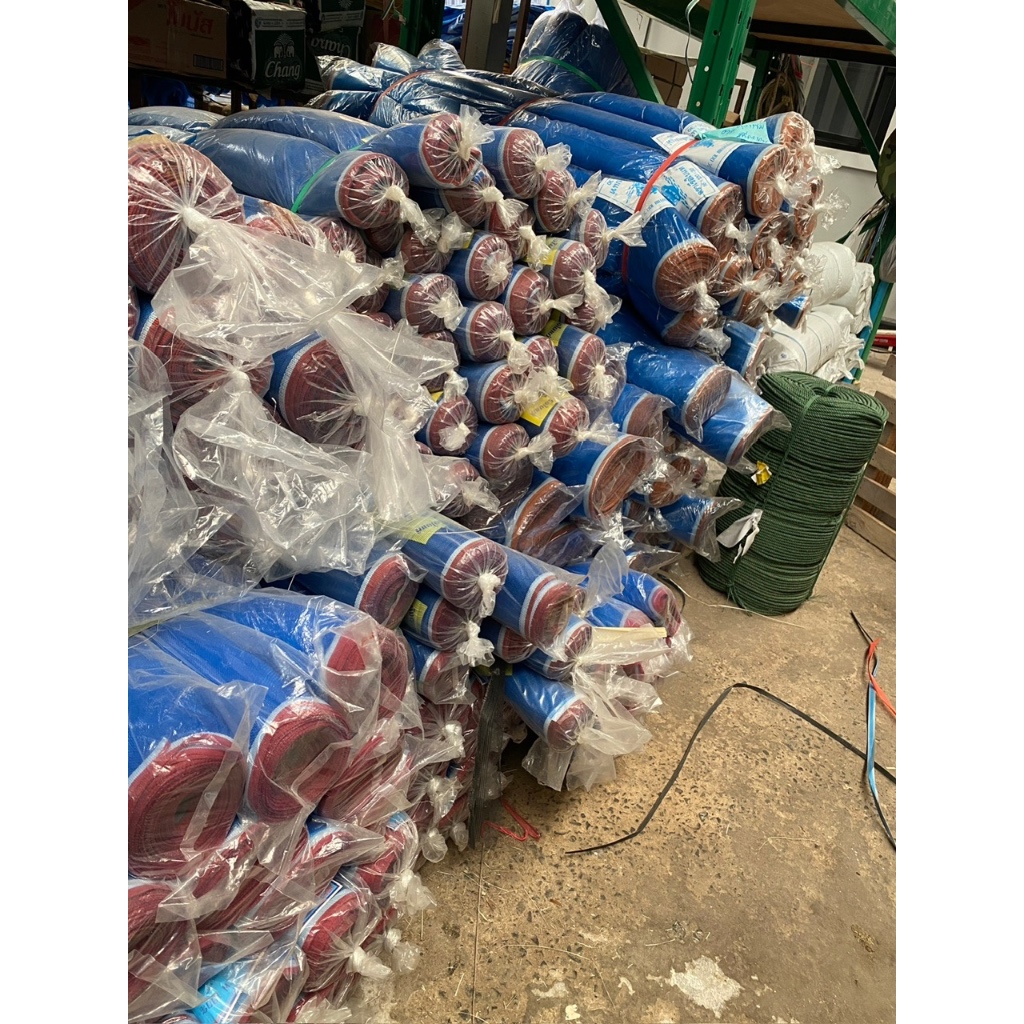 ￼มุ้งฟ้า มุ้งเขียว มุ้งไนล่อน 16ตา ยาว25หลา ผ้าเขียว ตากข้าว มี 4, 5 เมตร ราคา ถูกที่สุด ดีลบีเคเค แกลเลอรีภาพที่ 2