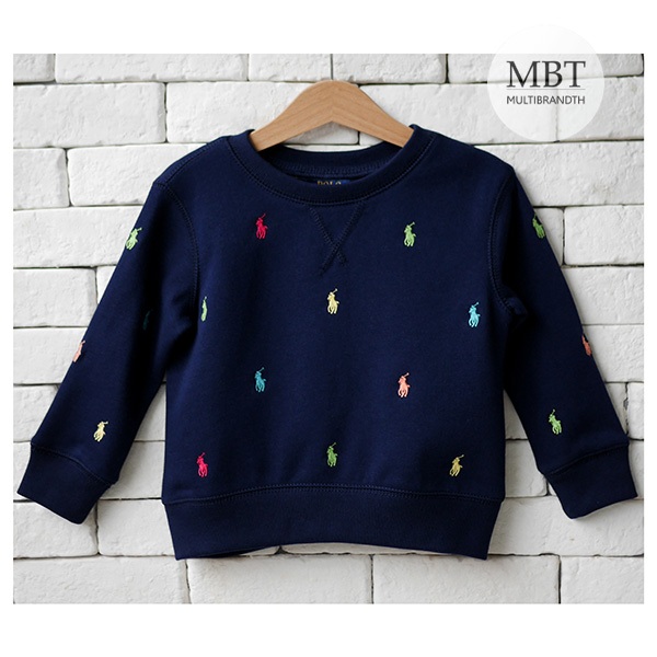 POLO RALPH LAUREN KIDS POLO PONY FLEECE SWEATSHIRT #เสื้อสเวตเตอร์ #เสื้อผ้าเด็ก #ของแท้100%