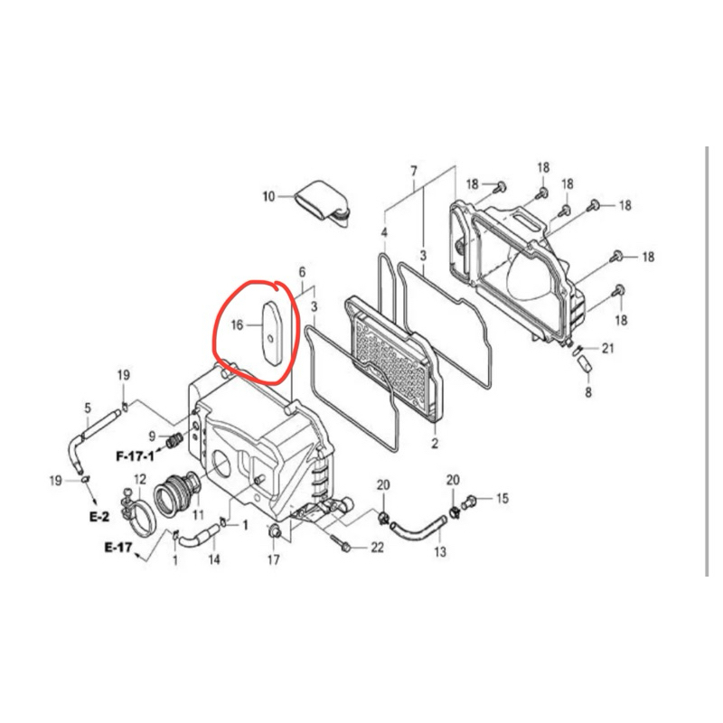 ไส้กรองอากาศฟองน้ำ honda icon
