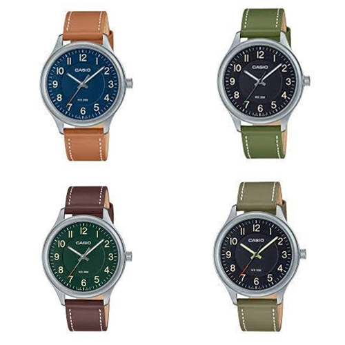 CASIO นาฬิกาข้อมือผู้ชาย สายหนัง รุ่น MTP-B160L, MTP-B160L-2B,MTP-B160L-1B1, MTP-B160L-3B, MTP-B160L-1B2