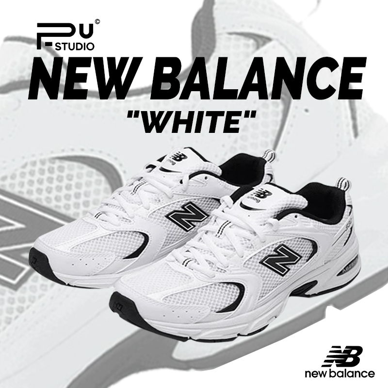 *พร้อมส่ง*แท้ % NEW BALANCE 530 NB MR530EWB WHITE BLACK SNEAKERS