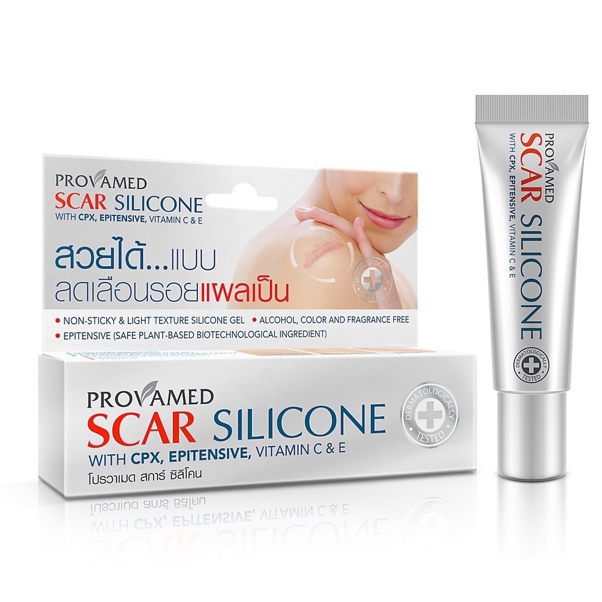 Provamed Scar Silicone 10g. โปรวาเมด สการ์ ซิลิโคน 10 กรัม