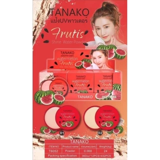 TANAKO UV ฮิตติกต้อก แป้งพัฟผสมรองพื้น แตงโมตลับแดง กันน้ำ ปกปิดรูขุมขน เบลอรูขุมขน บางเบาคุมมัน