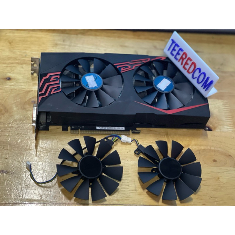 พัดลมการ์ดจอ Asus Gtx 1060 1070 Rx570 Rx580 P106 FDC10U12S9-C ของใหม่มือ1