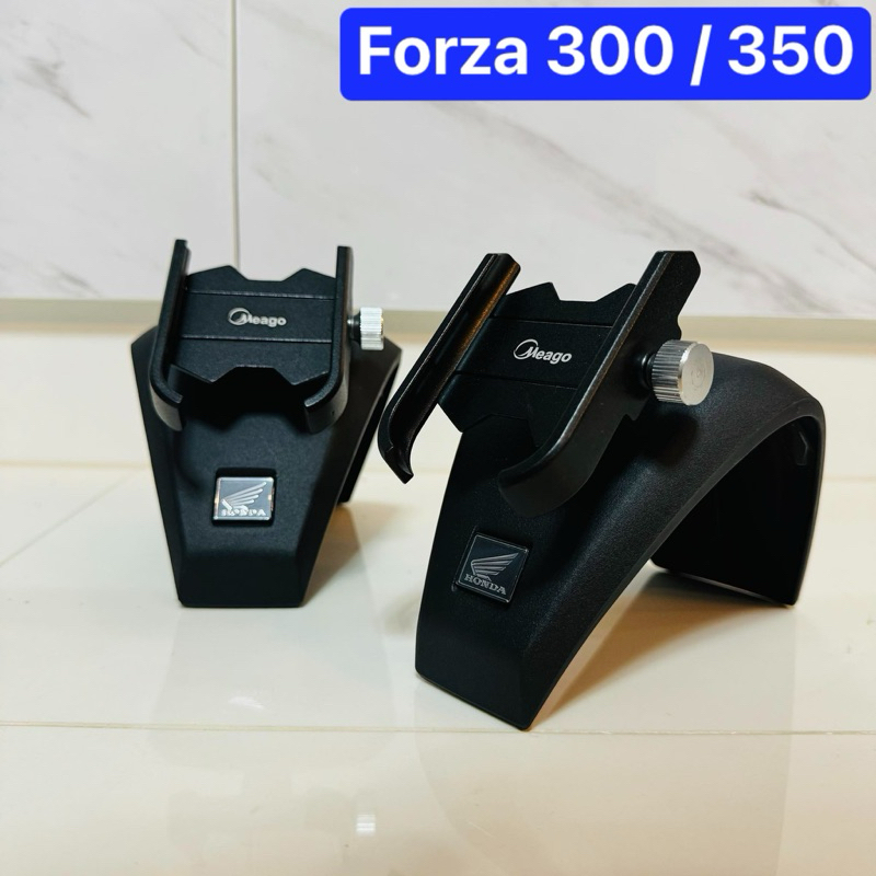 ที่จับมือถือ Forza 300  Forza 350 ยี่ห้อ Meago ที่จับโทรศัพท์ พร้อมฝาครอบเเฮนด์ เเท้เบิกศูนย์ โลโก้ฮอนด้า  แข็งเเรง