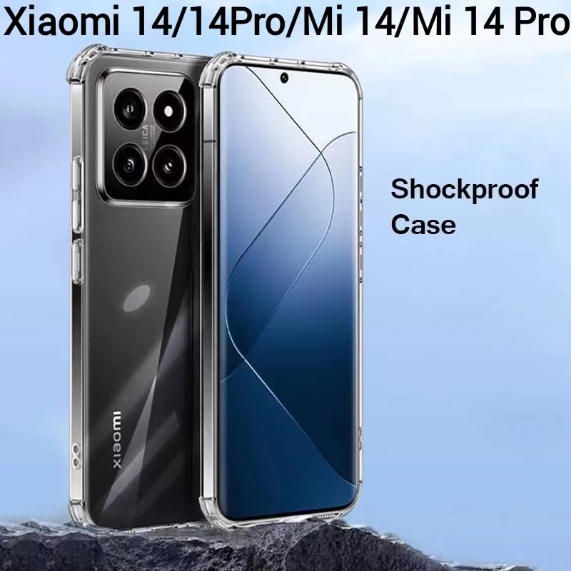 Mi 14/Mi 14 Pro(พร้อมส่งในไทย)เคสTPUใสกันกระแทกแบบคลุมกล้องXiaomi 14/Xiaomi 14Pro/Mi 14/Mi 14Proตรงร