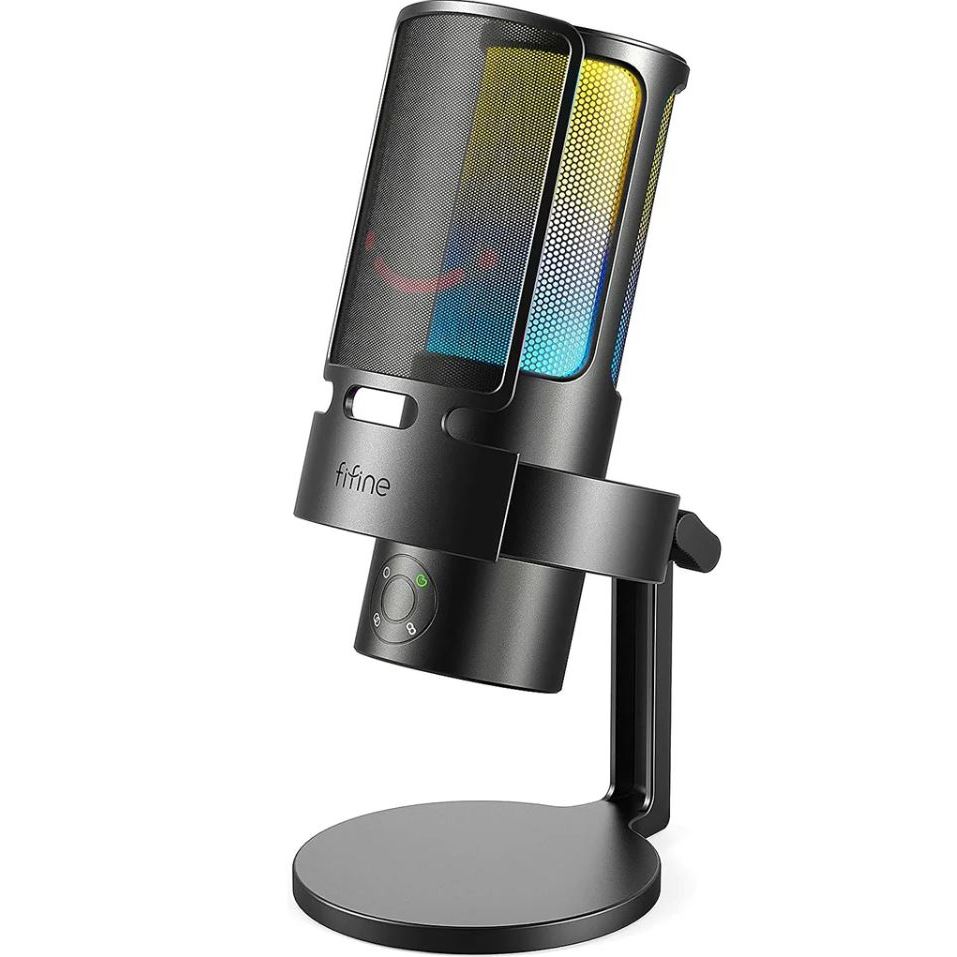 Fifine A9 RGB *ของแท้รับประกัน1ปี* ไมโครโฟน USB Omni Condenser Microphone for Streaming, Podcasting, Gaming