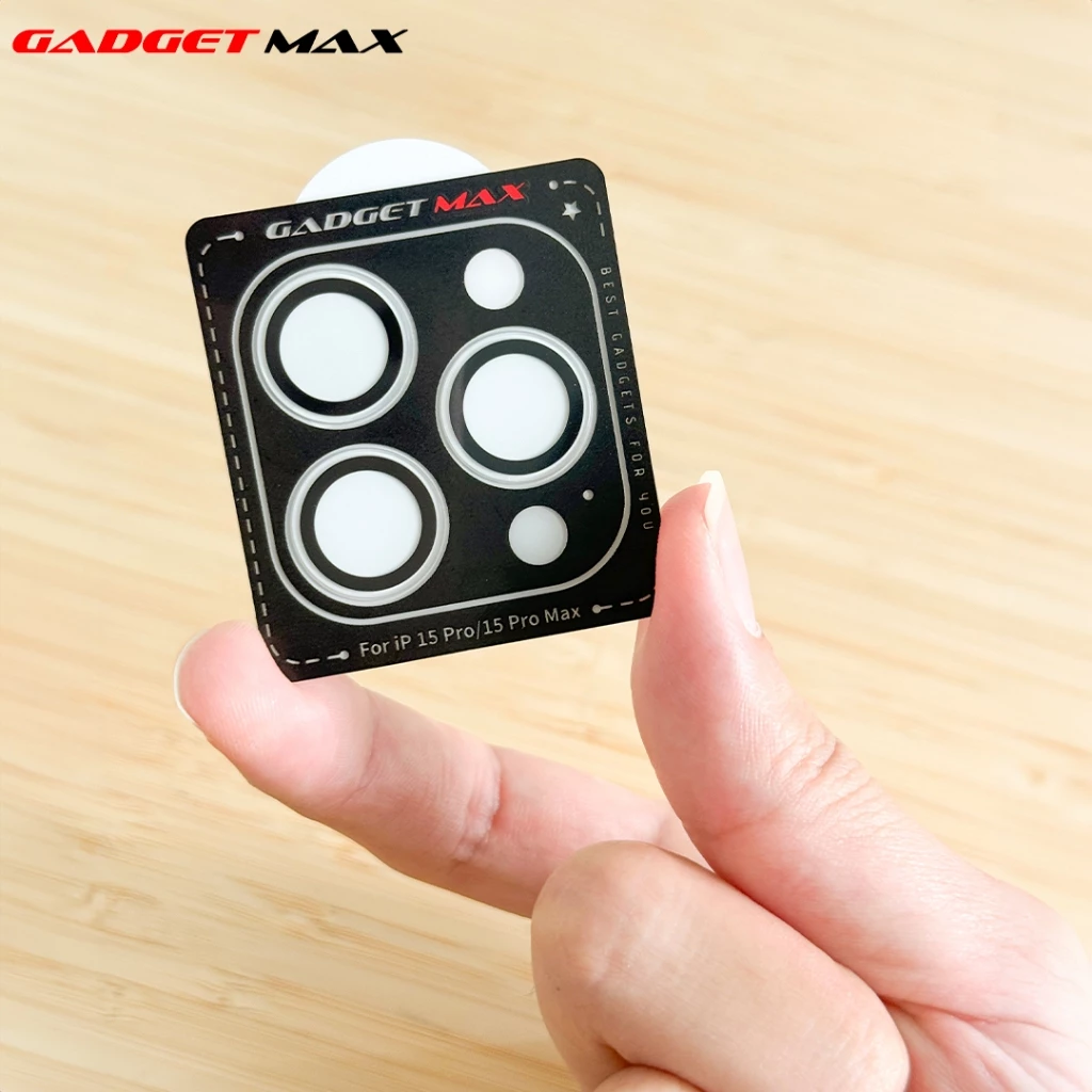 GADGET MAX Glass Pro Lens Protector Metal Frame iPhone 15 Pro / 15 Pro Max thumbnail 7
