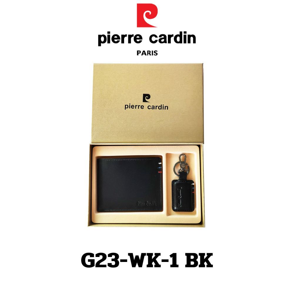 Pierre Cardin Gift set กิ๊ฟเซ็ทกระเป๋าธนบัตร+พวงกุญแจ รุ่น G23-WK-1